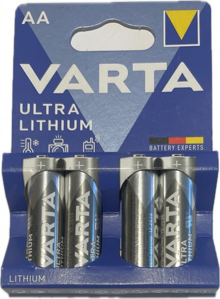 4x Varta Batterie Professional Lithium AA f. Fujifilm FinePix S1500