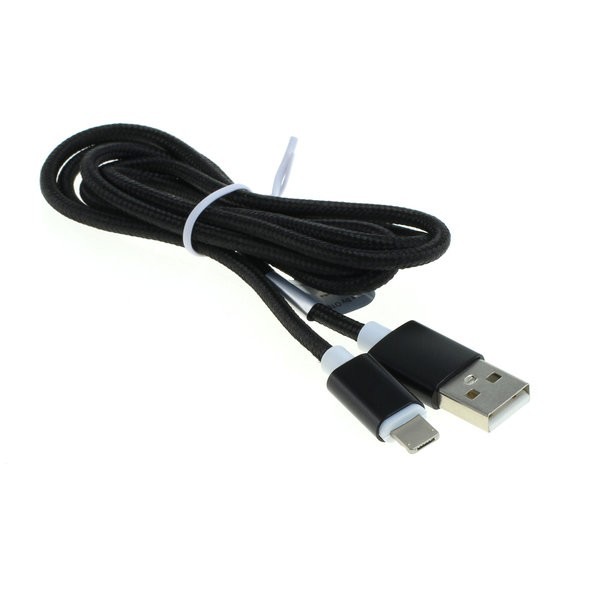 Datenkabel 2in1 - iPhone / Micro-USB - Nylonmantel - 1,0m  silber